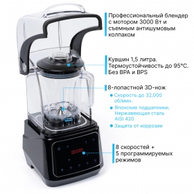 Профессиональный блендер RAWMID Professional RPB-02